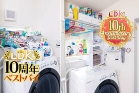 LDKが選ぶ洗濯機まわりの最強“ぶら下げ”収納アイテムは？ 洗剤ボトルの直置き回避テク紹介