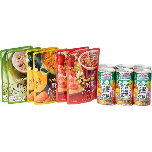 非常食おすすめ カゴメ 野菜の保存食セットYH- 30【2人世帯×3日分】 イメージ